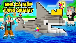 YABUN THỬ THÁCH 24H XÂY NHÀ CÁ MẬP SIÊU TO KHỔNG LỒ TẶNG SAMMY TRONG MINECRAFT