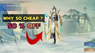 DRAW LUO YI COLLECTOR ELYSIUM GUARDIAN SKIN AT 50% OFF || GUIDE FOR LUO YI COLLECTOR SKIN MLBB