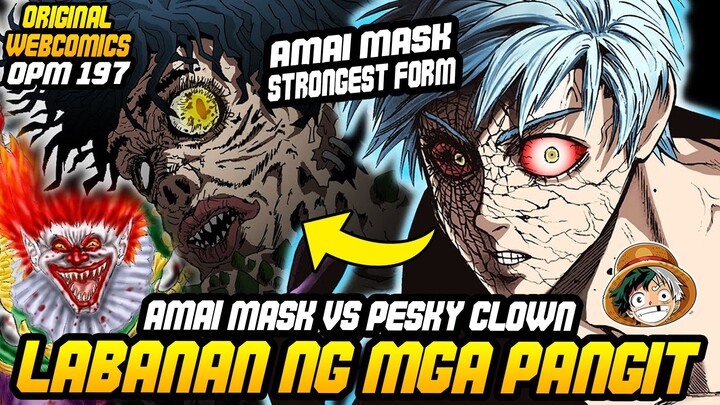 Amai mask vs Pesky Clown, ang Labanan ng mga Pangit | OPM Chapter 197