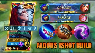 ALDOUS PENETRATION 1SHOT BUILD🔥 | 2X SAVAGE | ALDOUS BEST BUILD 2022