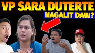 OMG! SARA DUTERTE NAGALIT DAW? REACTION VIDEO