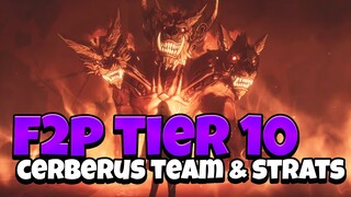 TIER 10 CERBERUS F2P TEAM & GAMEPLAY! GET THOSE LEGENDARY SETS! [Solo Leveling: Arise]