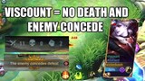 I USE VISCOUNT THEN THE ENEMY CONCEDED WITHOUT KILLING ME | ROAD TO TOP GLOBAL ALUCARD | MLBB