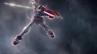 Player One: Gundam One muncul di atas panggung, dan penonton berdiri.