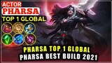 Pharsa Best Build 2021 | Gameplay by ACTOR Top 1 Global Pharsa - MLBB