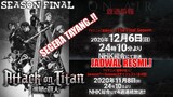 Siap-Siap..!! Inilah Jadwal Season 4/Final dari Attack on Titan & Penjelasannya..