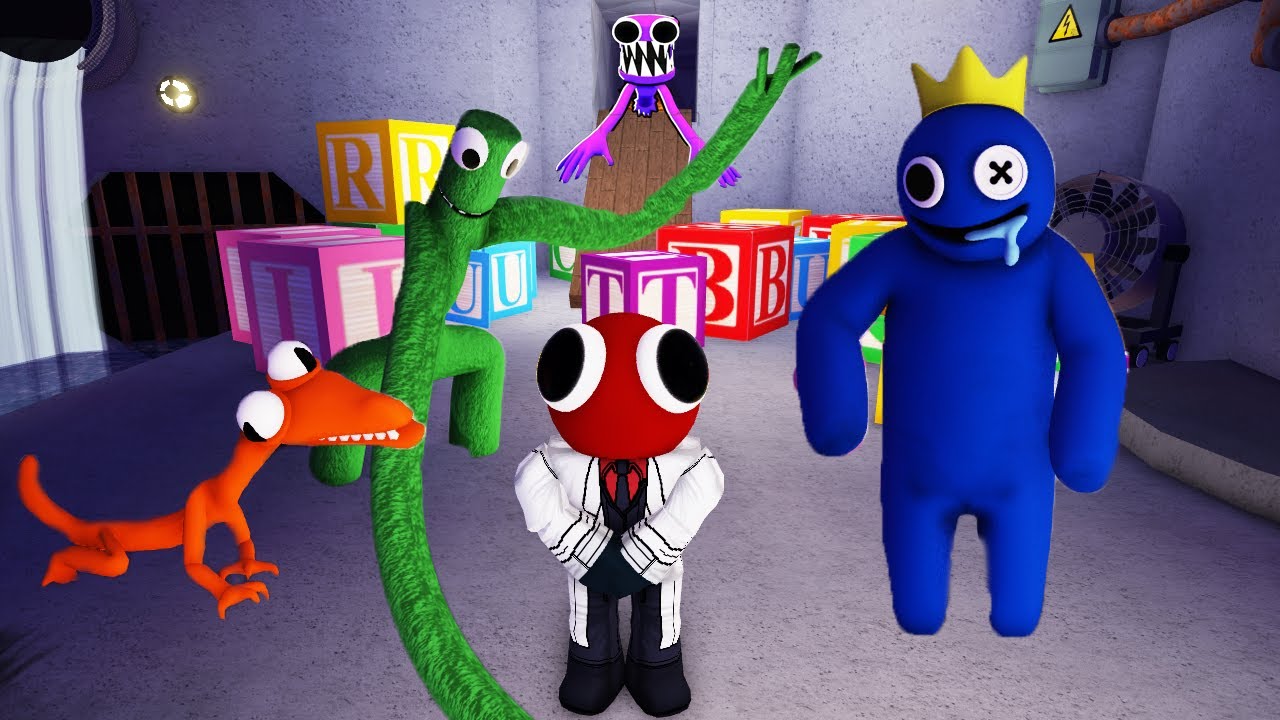 Roblox - ESCONDE ESCONDE COM OS MONSTROS COLORIDOS (Rainbow Friends)