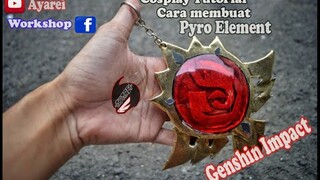 cosplay tutorial cara membuat pyro element genshin impact