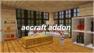 🧁 Aecraft furniture/food mcpe | cute aesthetic mod