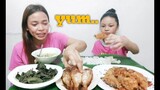 FILIPINO FOOD/BUTTERED GARLIC CHICKEN,PINANGAT NA BISUGO,TINOLA AT TALBOS