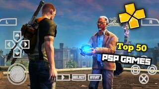 Top 50 PSP Games For Android PPSSPP || All Time Best Part2