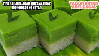 Resep dan Tips Rahasia Talam Ketan Srikaya Tidak Merembes ke Bawah. Resep Talam Ketan Enak & Lembut