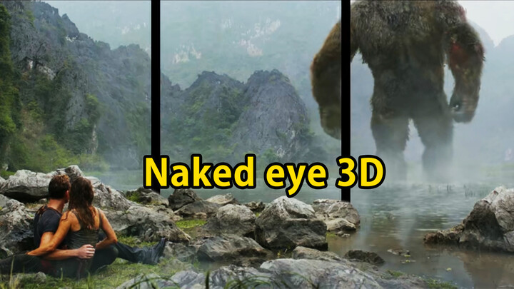 Naked eye 3D video of monsters