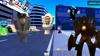 OMG!! AKU DI SERANG OLEH PASUKAN SKIBIDI TOILET-GAMEPLAY PERTAHANAN SKIBIDI ROBLOX #roblox #skibidi