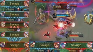 SAVAGE COMPILATION MOBILE LEGEND