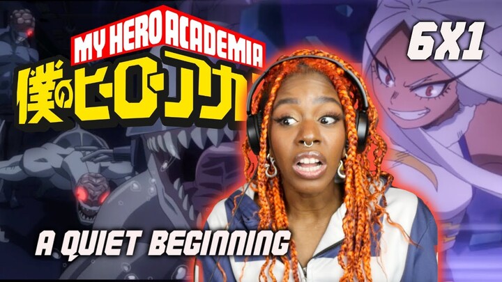 My Hero Academia 6x1 | A Quiet Beginning | REACTION/REVIEW | Come on Mirko with them thighs!! 👀