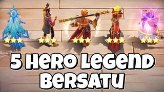 5 HERO LEGEND BERSATU!! META HARPER 1 TERNAK HERO LEGEND!! MAGIC CHESS MOBILE LEGENDS