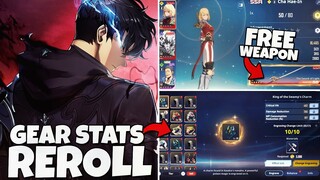 FREE SSR WEAPON EVENT & GEAR STATS REROLL QOL UPDATE (GLOBAL RELEASE CHANGES)  - Solo Leveling Arise