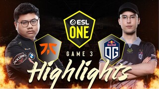 Game 3: Fnatic vs OG | ESL One Stockholm | May 21, 2022