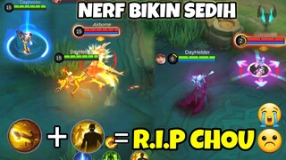 HERO CHOU DI NERF DIAM2 SAMA MOONTON! UDAH GAK BISA FREESTYLE DAN COMBO ULTI LAGI :(