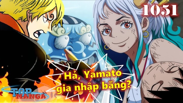 [One Piece 1051]. Momo giống hệt Oden! Biểu cảm các thành viên khi Yamato nhập băng Mũ Rơm