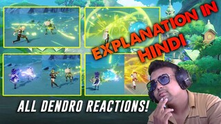Genshin Impact 3.0 Dendro Reactions Explanation in Hindi | Genshin Impact India Guide