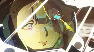 When Lucy was alone on the moon, I couldn't help myself when David's shadow appeared... "Cyberpunk: 