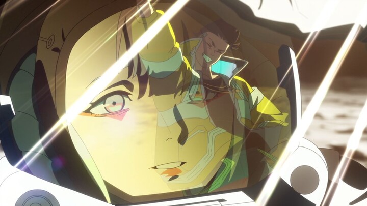 When Lucy was alone on the moon, I couldn't help myself when David's shadow appeared... "Cyberpunk: 