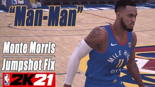 Monte Morris Jumpshot Fix NBA2K21 with Side-by-Side Comparison