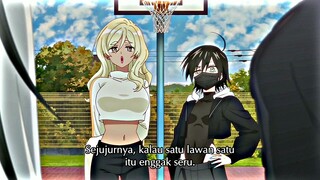 ketika shikimori dan kamiya ditantang main basket auto winn ini mah😁