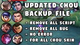 Updated Chou Backup File | For All Chou Skin | Mobile Legends