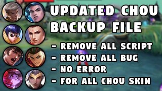 Updated Chou Backup File | For All Chou Skin | Mobile Legends