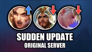 SUDDEN BUFF AND NERF UPDATE | original server