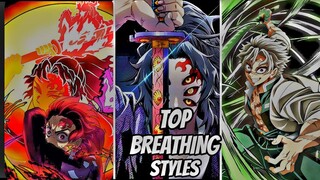 Top 5 Most Powerful Breathing Styles Explained | Demon Slayer
