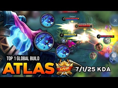 ATLAS BEST BUILD 2022 | BUILD TOP 1 GLOBAL ATLAS GAMEPLAY | MOBILE LEGENDS ✓