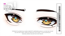 How to coloring anime's eyes : Clip Studio Paint