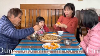 Làm món nui xào thịt heo cho gia đình ăn trưa _ Cách làm nui xào _ 6