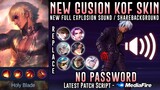 New Gusion KOF Skin Script No Password | Replace All Skin | Full Sound & Full Effects | MLBB