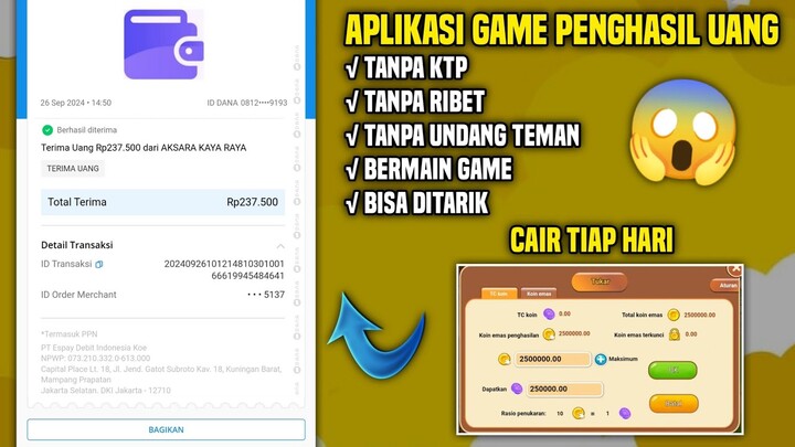 【2024】Aplikasi penghasil uang terbaru, kamu bisa menghasilkan uang dengan bermain game setiap hari