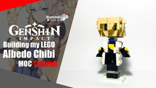 LEGO Genshin Impact Albedo Chibi MOC Tutorial | Somchai Ud