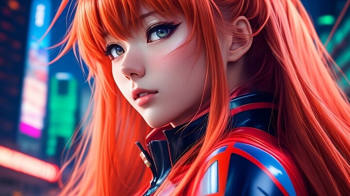 Aska Langley Soryu AI Art / Neon Genesis Evangelion Character