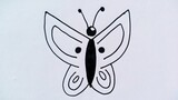 THỦ CÔNG BẰNG GIẤY CHO BÉ | Vẽ con bướm | Butterfly Drawing Easy