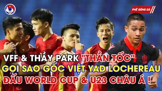 NÓNG: VFF & THẦY PARK NHẬP TỊCH THẦN TỐC SAO GỐC VIỆT YAD LOCHEREAU ĐẤU WORLD CUP & U23 CHÂU Á ?