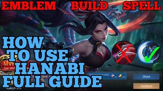 How to use Hanabi guide & best build mobile legends ml 2021