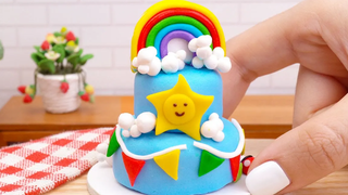 Satisfying Tiny Rainbow Cake Decorating Idea | Perfect Miniature Cake Design By "Tiny Cakes"