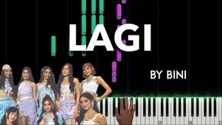 LAGI by BINI piano cover + sheet music & lyrics