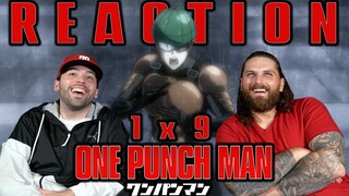 One Punch Man 1x9 REACTION!! "Unyielding Justice" | Episode 9