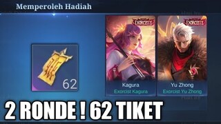 62 TIKET !! 10x DRAW DI JAMIN DAPET HADIAH PERMANEN! PEMBUKTIAN 10x DRAW BISA DAPET SKIN ?