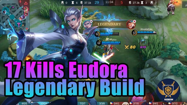 17 kills Eudora Mage | Legendary MLBB Gameplay - #MLBB