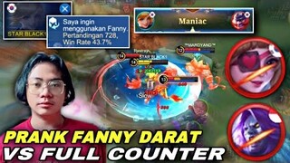 PRANK FANNY DARAT EH MALAH LAWAN FULL COUNTER! FANNY KU DARAT BENERAN KETIKA ..